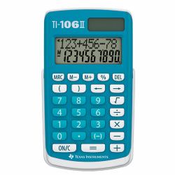 Texas Instruments TI-106 II αριθμομηχανή Επιφάνεια Εργασίας Βασική αριθμομηχανή Τυρκουάζ, Λευκός [Άσπρος] (Texas Instruments - TI-...