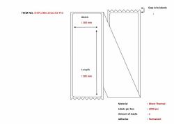 capture SHIPLABEL102X192-FF2 ετικέτα εκτύπωσης Λευκός [Άσπρος] 