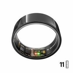 Ultrahuman Ring AIR – Sleep and Fitness Tracker, Smart Ring for Men and Women, No app fee for standard features, Up to 6 days battery life [Size 11 ] (Ring Air Aster Black Size 11)