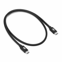 OWC OWCCBLTB5C0.8M Thunderbolt καλώδιο 0,8 m 120 Gbit/s Μαύρος [Μαύρο] (OWC OWCCBLTB5C0.8M 0.8 Meter TB5/TB4/USB4/C up to 80/120Gb/s Retail Cable 240W)