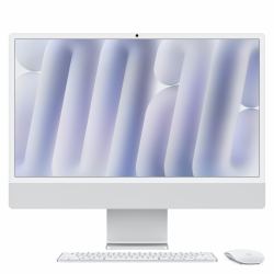 Apple iMac 24-inch with Retina 4.5K display: M4 chip with 10‑core CPU and 10‑core GPU, 24GB, 512GB SSD - Silver (IMAC 24 M4 SLV/10C/10C/24GB/512GB)