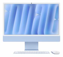 Apple iMac 24-inch with Retina 4.5K display: M4 chip with 10‑core CPU and 10‑core GPU, 16GB, 256GB SSD - Blue (24 INCH IMAC M4 10C CPU 10C GPU - 16GB 256SSD BLUE)