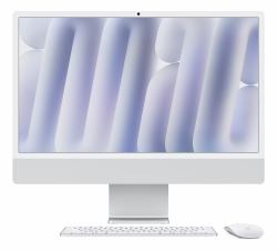 Apple iMac Apple M M4 59.7 cm [23.5"] 4480 x 2520 pixels All-in-One PC 16 GB 1 TB SSD macOS Sequoia Wi-Fi 6E [802.11ax] Silver (IMAC 24 M4 8/8/16 16GB 1TB - GE STD MM K - SILVER)