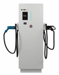 Eaton Green Motion DC 44 Λευκός [Άσπρος] Ανοξείδωτο ατσάλι Πάτωμα 3 Ενσωματωμένη οθόνη (GMDC 44kW DC charger CCS CHAdeMO Eth RFI)