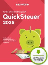Lexware QuickSteuer 2025 Download Επιστροφή φόρου 1 άδεια[ες] (Lexware QuickSteuer 2025 - ESD-Download)