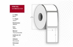 capture CA-880332-025 ετικέτα εκτύπωσης Λευκός [Άσπρος] 