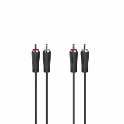 Hama 00205258 καλώδιο ήχου 3 m 2 x RCA Μαύρος [Μαύρο] (Hama 00205258 lydkabel 3 m 2 x RCA Sor)