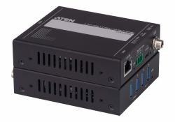 ATEN UCE33100 επεκτατικό δικτύου Πομπός & δέκτης δικτύου Μαύρος [Μαύρο] (Aten IT UCE33100 4-port USB 3.2 Gen 1 Cat 6A Extender [up to100m])