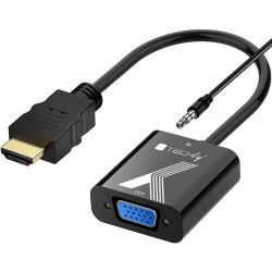 Techly IDATA HDMI-VGA2AP μετατροπέας βίντεο 1920 x 1200 εικονοστοιχεία (Cable Adapter Converter Hdmi - To Vga With Audio Jack Plug - Warranty: 12M)
