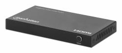 Manhattan 208222 διακόπτης βίντεο HDMI (HDMI SWITCH 4K/60HZ 3 PORT - X3 HDMI TO X1 HDMI OUTPUT USB-A)