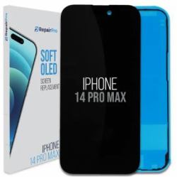 ReplaceBase RBSKU22725 ανταλλακτικό κινητού τηλεφώνου Οθόνη Μαύρος [Μαύρο] (RepairPro | iPhone 14 Pro Max | Replacement Screen [120Hz] | Soft OLED)