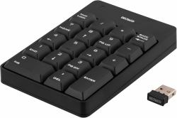 Deltaco TB-144 αριθμητικό πληκτρολόγιο Παγκόσμιος RF Wireless Μαύρος [Μαύρο] (Deltaco TB-144 - tastatur)