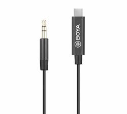 BOYA BY-K2 καλώδιο ήχου USB C 3.5mm Μαύρος [Μαύρο] (BOYA BY-K2 - USB-C til hovedtelefon ja)