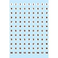HERMA Numbers 8mm 1-540 paper white black 5 sh. αυτοκόλλητη ετικέτα Λευκός [Άσπρος] (HERMA - dekorationsklÃ¦bemiddel - numre)