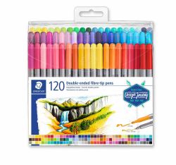 Staedtler 3200 Πολύχρωμο 12 τεμάχια (STAEDTLER Doppel-Fasermaler Design Jou)