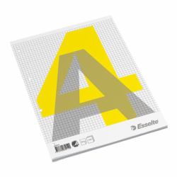 Esselte Glued Pad A4 σημειωματάριο 100 φύλλα Γκρι, Λευκός [Άσπρος], Κίτρινο (Esselte - pude - A4 - 100 ark)