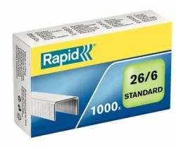 Rapid 24861300 σύρμα συρραπτικού Πακέτο συνδετήρων 1000 συρματάκια (Rapid hÃ¦fteklammer Standard 26/6 t/20)