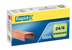 Rapid 24855700 σύρμα συρραπτικού Πακέτο συνδετήρων 1000 συρματάκια (Rapid hÃ¦fteklammer Standard 24/6 t/20)