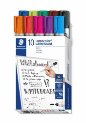 Staedtler Lumocolor 351 B10 μαρκαδόρος 10 τεμάχια Στρογγυλεμένη άκρη Μαύρος [Μαύρο], Μπλε, Καστανός [Καφέ], Πράσινος [Πράσι...