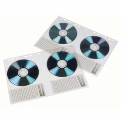 Hama 00078352 optical disc case Sleeve case 2 discs Transparent (Hama blad til CD-/DVD-mappe)