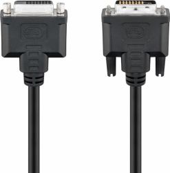 Goobay 50855 καλώδιο DVI 2 m DVI-D Μαύρος [Μαύρο] (Goobay DVI forlÃ¦ngerkabel - 2 m)