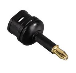 Hama Toslink - 3.5mm F/M Μαύρος [Μαύρο] (Hama digital lydadapter [optisk] - dig)
