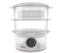 Taurus Salutecook ατμομάγειρας 2 καλάθι [-α] Ελεύθερο 800 W Διαφανής, Λευκός [Άσπρος] (Taurus Salutecook - ris koger/damper)