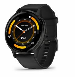 Garmin Venu 3 3.56 cm [1.4"] AMOLED 45 mm Digital 454 x 454 pixels Touchscreen Black Wi-Fi GPS [satellite] (Garmin Venu 3 - black fiber-reinforced)