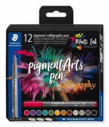 Staedtler Pigment Arts Calligraphy Pen μαρκαδοράκι Πολύχρωμο 12 τεμάχια (STAEDTLER 375 - fiberspidspen - callig)