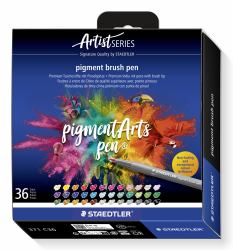 Staedtler Pigment Arts Brush Pen μαρκαδοράκι Πολύχρωμο 36 τεμάχια (Brush pen Pigment Arts ass [36])
