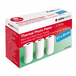 AgfaPhoto ATP3WH στιγμιαίο φιλμ 3 τεμάχια 57 x 30 mm (Agfaphoto Agfa Thermique Print Paper A)