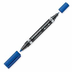 Staedtler Lumocolor Duo ανεξίτηλος μαρκαδόρος Λεπτή/Στρογγυλή μύτη Μπλε 1 τεμάχια (Marker Lumocolor Duo Perm 0,6-1,5mm bl)