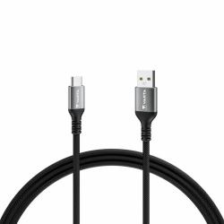 Varta 57935 καλώδιο USB 2 m USB A USB C Μαύρος [Μαύρο], Γκρι 