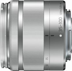 Panasonic LUMIX G Vario 35-100mm F4.0-F5.6 Asph. MEGA OIS SLR Τηλεφωτογραφικός ζουμ φακός Άργυρος (H-FS35100E-S - LUMIX G Vario 35-100mm f/4-5.6 Asph. Mega O.I.S. - ...