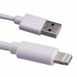 Cablenet 2m USB 2.0 Type A Male - Lightning MFI 8Pin Male Cable White Λευκός [Άσπρος] (CNL 2m USB-A Lightning MFI M-M Wh)