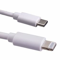 Cablenet 2m USB 3.1c Male - Lightning MFI Cable White Λευκός [Άσπρος] (CNL 2M USB-C MALE LIGHTNING MFI Wh)