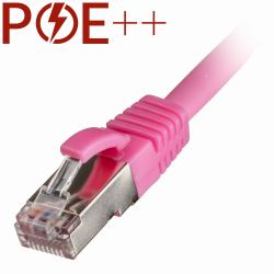cablenet 65-0010 καλώδιο δικτύωσης Ροζ 1 m Cat6a S/FTP [S-STP] 
