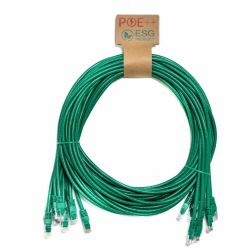 cablenet CNL 10PK 1M C6 Gn UTP PVC 24AWG FMB καλώδιο δικτύωσης Πράσινος [...