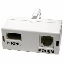 Cablenet 22-2909 διαχωριστής τηλεφώνου BS 6312 M RJ-11 F + BS 6312 F Λευκός [Άσπρος] (CNL ADSL Microfilter Adaptor)