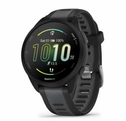 Garmin Forerunner 165 3,05 cm [1.2"] AMOLED 43 mm Ψηφιακός 390 x 390 εικονοστοιχεία Οθόνη αφής Μαύρος [Μαύρο] GPS (Garmin Forerunner 165 - sort - sportsu)