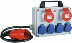 Brennenstuhl BKV 2/4 T IP44 μονάδα διανομής ρεύματος [PDU] 6 Έξοδος [οι] εναλλασσόμενου ρεύματος Μαύρος [Μαύρο], Μπλε, Γκρι, �...