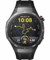 Huawei WATCH GT5 Pro 46mm 3,63 cm [1.43"] AMOLED Ψηφιακός 466 x 466 εικονοστοιχεία Μαύρος [Μαύρο] GPS (Huawei Watch GT 5 Pro - titanium - sma)