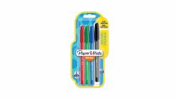 Papermate InkJoy 100ST Μαύρος [Μαύρο], Μπλε, Πράσινος [Πράσινο], Κόκκινο Ballpoint στυλό διαρκείας Μέσαίο 4 τεμάχια (Paper Mate Inkjo...