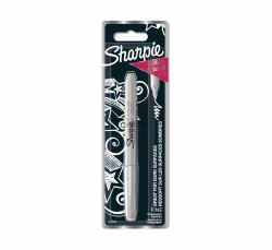 Sharpie 1986004 μαρκαδόρος 1 τεμάχια Λεπτής γραφής Άργυρος (Sharpie Permanent Marker Pack of 12 single Metallic Silver Fine Permanent Markers)