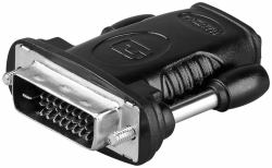 Goobay 68482 μετατροπέας καλωδίου HDMI 19pin F DVI-D 24+1pin M Μαύρος [�...