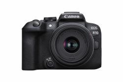 Canon EOS R10 + RF-S 18-45mm F4.5-6.3 IS STM MILC 24,2 MP CMOS 6000 x 4000 εικονοστοιχεία Μαύρος [Μαύρο] (Eos R10 + Rf-S 18-45Mm - F4.5-6.3 Is Stm Milc 24.2 Mp - Cmos 6000 ...