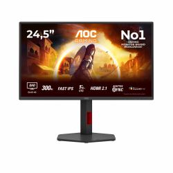 AOC G4 Q25G4SR επίπεδη οθόνη 62,2 cm [24.5"] 2560 x 1440 εικονοστοιχεία Quad HD LED Μαύρος [Μαύρο], Κόκκινο (AOC Gaming Q25G4SR - LED monitor - gaming - ...