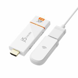 j5create JVAW76MAX ασύρματος προσαρμογέας οθόνης HDMI Υψηλή ευκρίνεια [HD] Καλώδιο προέκτασης dongle (J5CREATE SCREENCAST 4K MAX WL DISPLAY)