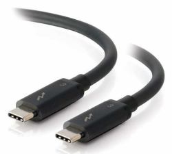 C2G 28841 Thunderbolt καλώδιο 0,91 m 20 Gbit/s Μαύρος [Μαύρο] (C2G 3ft Thunderbolt 3 Cable - USB C Thunderbolt 3 Cable - 100W Power Delivery - 20Gbps - Black - M/M - Thunderbolt c...