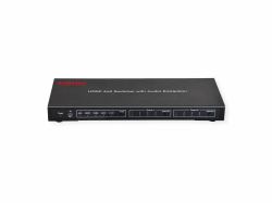 ROLINE 4K HDMI Matrix Switch, 4 x 2, with Remote Control Μεταγωγέας μήτρας AV (HDMI MATRIX 4K60HZ 4 X 2 - MIT AUDIO EXTRAHIERUNG)